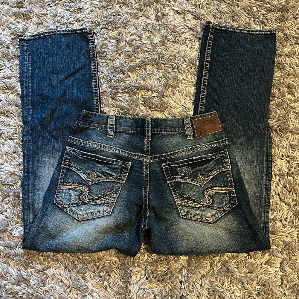 Men’s silver jeans
